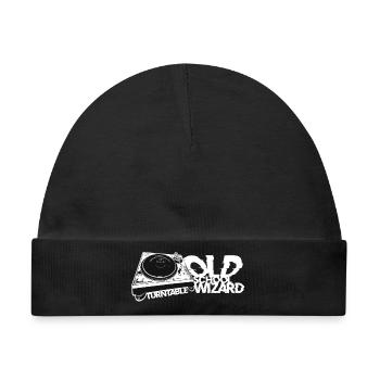 Plattenspieler DJ Old School Wizard - Baby Premium Organic Mütze - Schwarz - Vorne