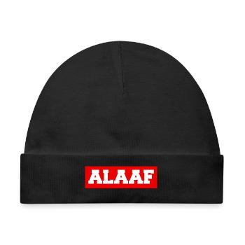 ALAAF - Baby Premium Organic Mütze - Schwarz - Vorne