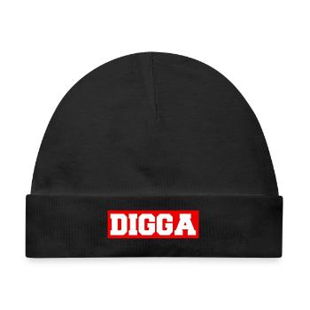 Digga - Baby Premium Organic Mütze - Schwarz - Vorne