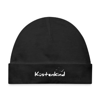 Küstenkind - Baby Premium Organic Mütze - Schwarz - Vorne