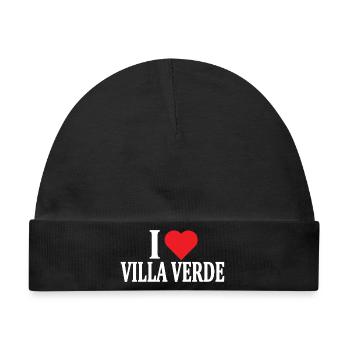 T-Shirt Io amo Villa Verde T-Shirt Sardinien - Baby Premium Organic Mütze - Schwarz - Vorne