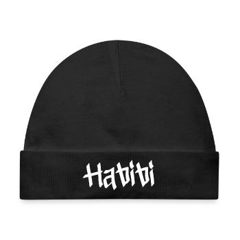 Habibi - Baby Premium Organic Mütze - Schwarz - Vorne