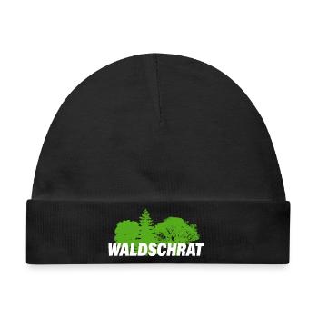 WALDSCHRAT - Baby Premium Organic Mütze - Schwarz - Vorne