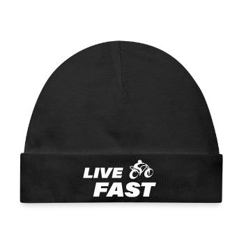 FAST - Baby Premium Organic Mütze - Schwarz - Vorne