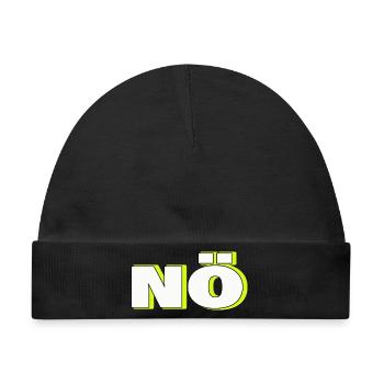 NÖ - Baby Premium Organic Mütze - Schwarz - Vorne