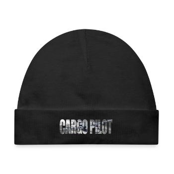 Cargo pilot C-130 - Baby Premium Organic Mütze - Schwarz - Vorne