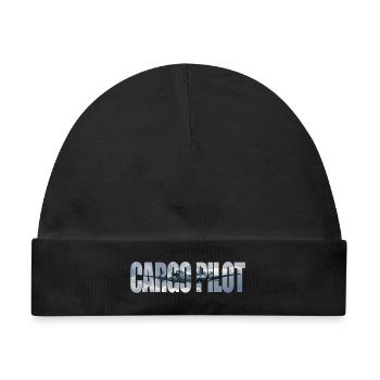 Cargo pilot DC-4 - Baby Premium Organic Mütze - Schwarz - Vorne