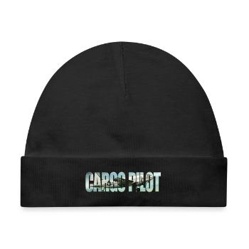 Cargo pilot C-46 - Baby Premium Organic Mütze - Schwarz - Vorne