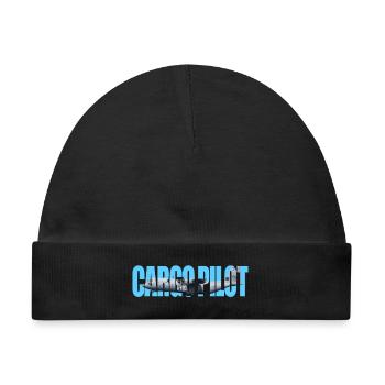 Cargo pilot C-130 - Baby Premium Organic Mütze - Schwarz - Vorne