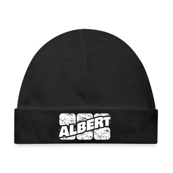 Albert als Albert - Baby Premium Organic Mütze - Schwarz - Vorne