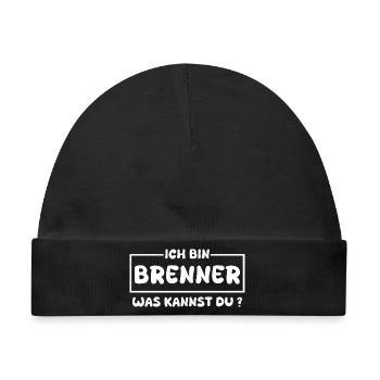 Brenner als Beruf - Baby Premium Organic Mütze - Schwarz - Vorne