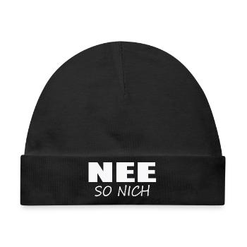 NEE - SO NICH - Baby Premium Organic Mütze - Schwarz - Vorne