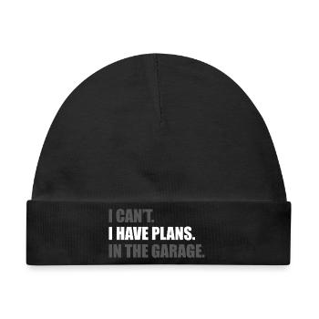 I can't i have plans Car lover car guy mechanic - Baby Premium Organic Mütze - Schwarz - Vorne