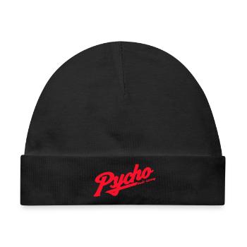 Psycho Retro Script Logo - Baby Premium Organic Mütze - Schwarz - Vorne
