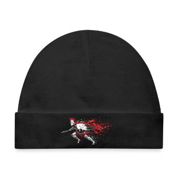 Spartan Speed Shards Maskottchen Spartan Dash - Baby Premium Organic Mütze - Schwarz - Vorne
