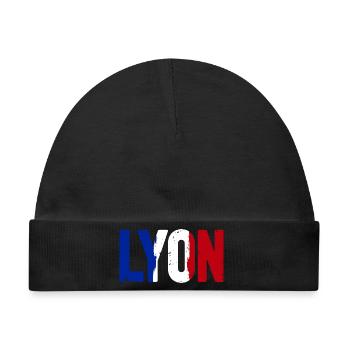 Lyon Frankreich - Baby Premium Organic Mütze - Schwarz - Vorne