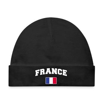 Frankreich Fan - Baby Premium Organic Mütze - Schwarz - Vorne