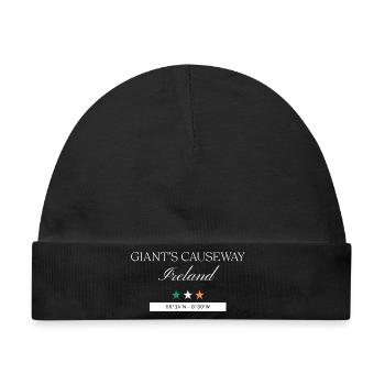 Giant’s Causeway Nordirland Souvenir – Reise - Baby Premium Organic Mütze - Schwarz - Vorne