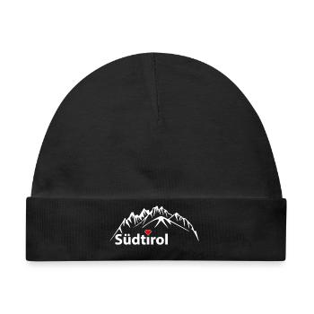 Die Dolomiten, Berge Südtirol  - Baby Premium Organic Mütze - Schwarz - Vorne