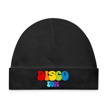 Disco Fox - Baby Premium Organic Mütze - Schwarz - Vorne