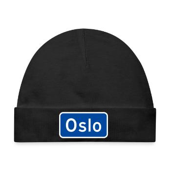 Oslo - Baby Premium Organic Mütze - Schwarz - Vorne