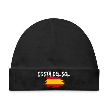 Costa del Sol Spanien - Baby Premium Organic Mütze - Schwarz - Vorne