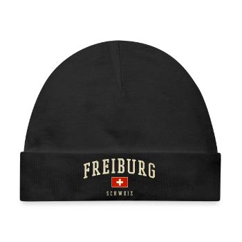 Freiburg Schweiz Emblem - Baby Premium Organic Mütze - Schwarz - Vorne