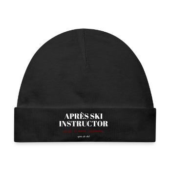 Après Ski Instructor - Baby Premium Organic Mütze - Schwarz - Vorne