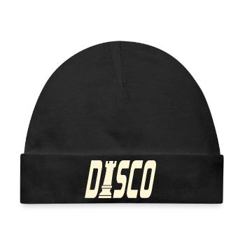 DISCO SCHACH TURM - Baby Premium Organic Mütze - Schwarz - Vorne