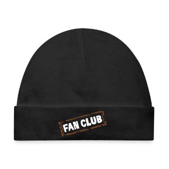Fan Club - Baby Premium Organic Mütze - Schwarz - Vorne