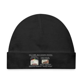 Wurst-Heatdistanz Protokoll - Baby Premium Organic Mütze - Schwarz - Vorne