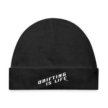 Drifting is life - Baby Premium Organic Mütze - Schwarz - Vorne