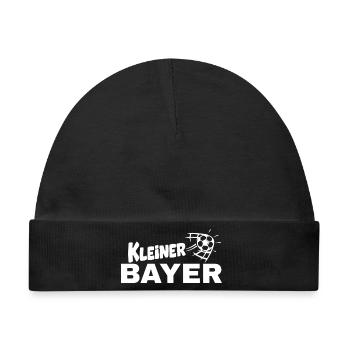 Kleiner Bayer– Kleiner Bavare im Fußball‑Style - Baby Premium Organic Mütze - Schwarz - Vorne