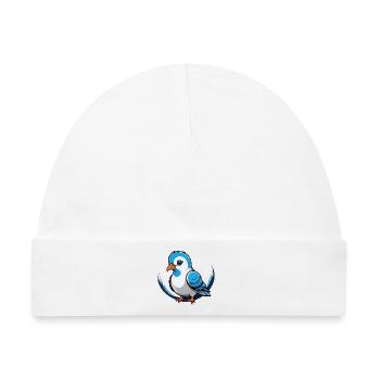 Little Dove Charm - Baby Premium Organic Mütze - Weiß - Vorne