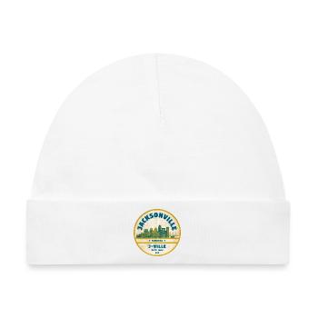 Jacksonville J-Ville Skyline Patch - Baby Premium Organic Mütze - Weiß - Vorne