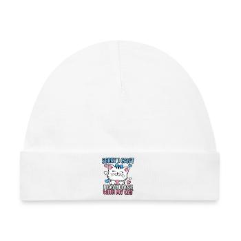 Katzenliebhaber Katzenmama Haustiereltern Kätzchenkunst - Baby Premium Organic Mütze - Weiß - Vorne