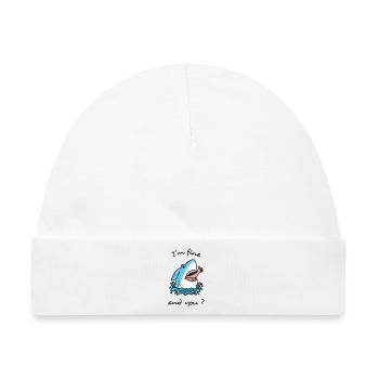 Hai Surfen Humor Lustig Ozean Strand Geschenk Surfen - Baby Premium Organic Mütze - Weiß - Vorne