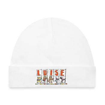 Luise - Baby Premium Organic Mütze - Weiß - Vorne