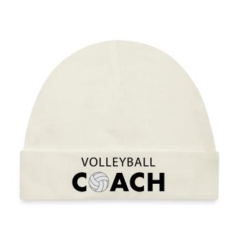 Volleyball Coach - Baby Premium Organic Mütze - Naturweiß - Vorne