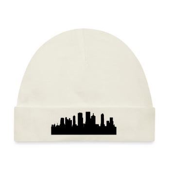 Skyscraper city - Baby Premium Organic Mütze - Naturweiß - Vorne