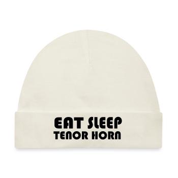 Eat Sleep Tenor Horn - Baby Premium Organic Mütze - Naturweiß - Vorne
