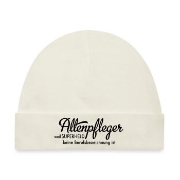 Altenpfleger - Baby Premium Organic Mütze - Naturweiß - Vorne