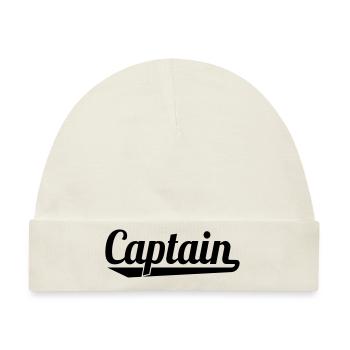 Captain - Baby Premium Organic Mütze - Naturweiß - Vorne