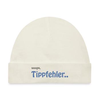 Tippfehler zu hohem QI - Baby Premium Organic Mütze - Naturweiß - Vorne