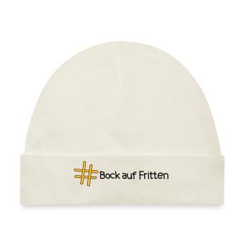 #Fritten - Baby Premium Organic Mütze - Naturweiß - Vorne