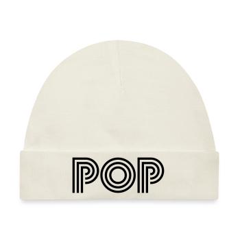 pop - Baby Premium Organic Mütze - Naturweiß - Vorne