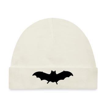 bat - Baby Premium Organic Mütze - Naturweiß - Vorne