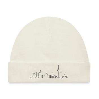 Skyline Berlin - Baby Premium Organic Mütze - Naturweiß - Vorne