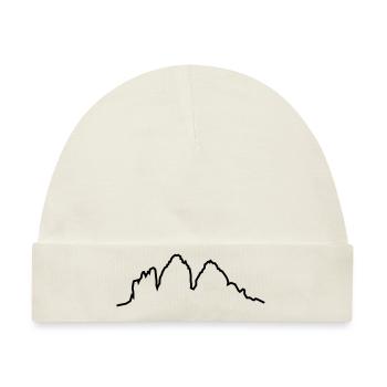 Dolomiten 3 Zinnen - Baby Premium Organic Mütze - Naturweiß - Vorne