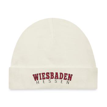 Wiesbaden Hessen - Baby Premium Organic Mütze - Naturweiß - Vorne